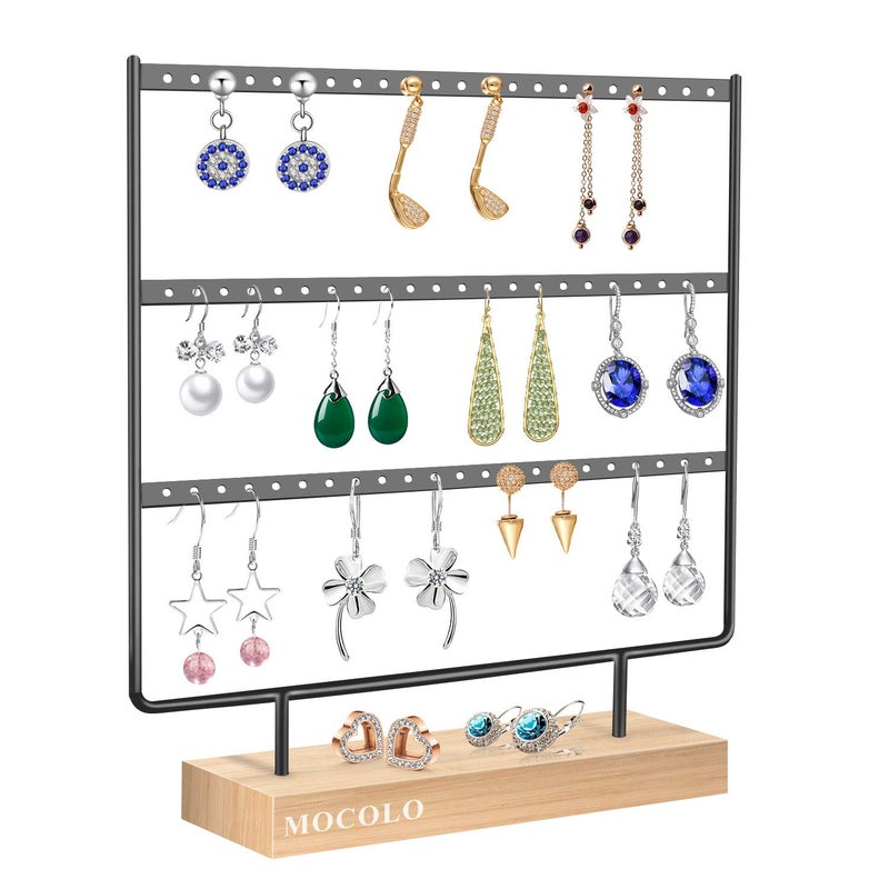 Mocolo Earring Organizer Stand, Earring Display Stand, Earring Holder for Hanging Earrings - Image 2